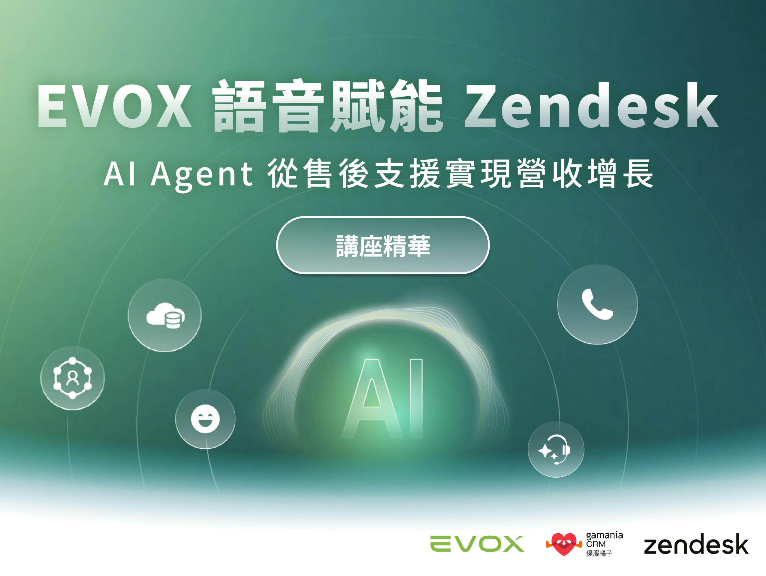 EVOX 語音賦能 Zendesk,AI Agent 從客戶服務實現營收增長講座精華