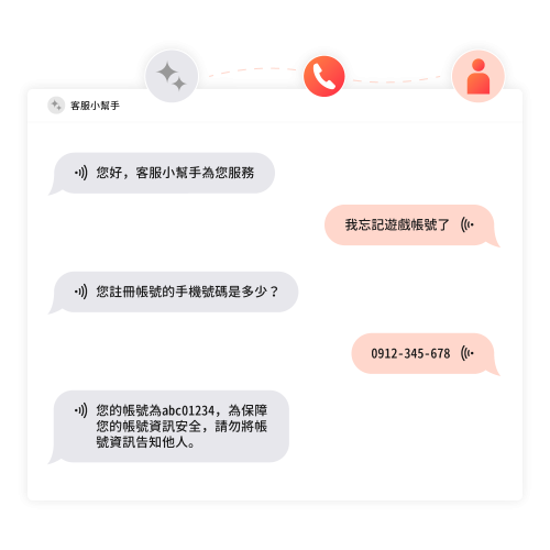 語音查詢帳號